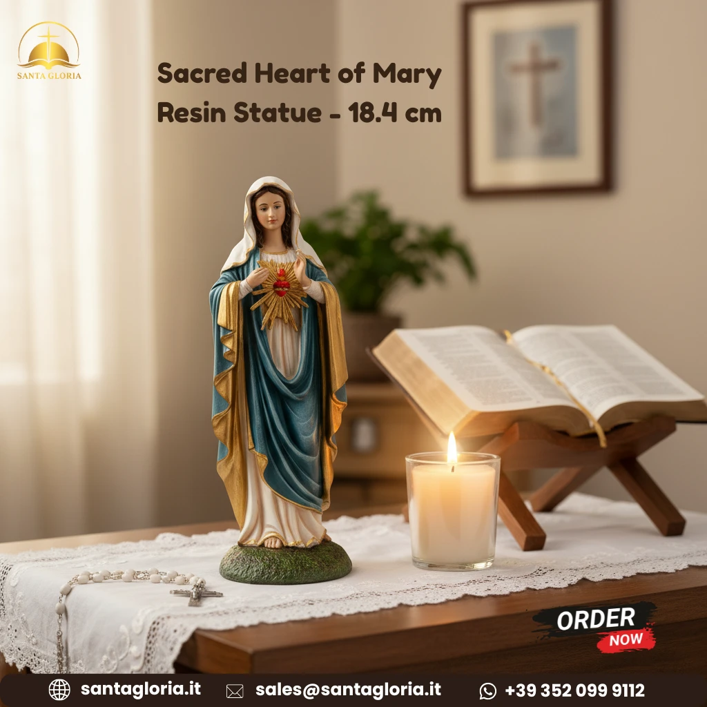 Blessed Virgin Mary Statue - 7.25 Inch Resin