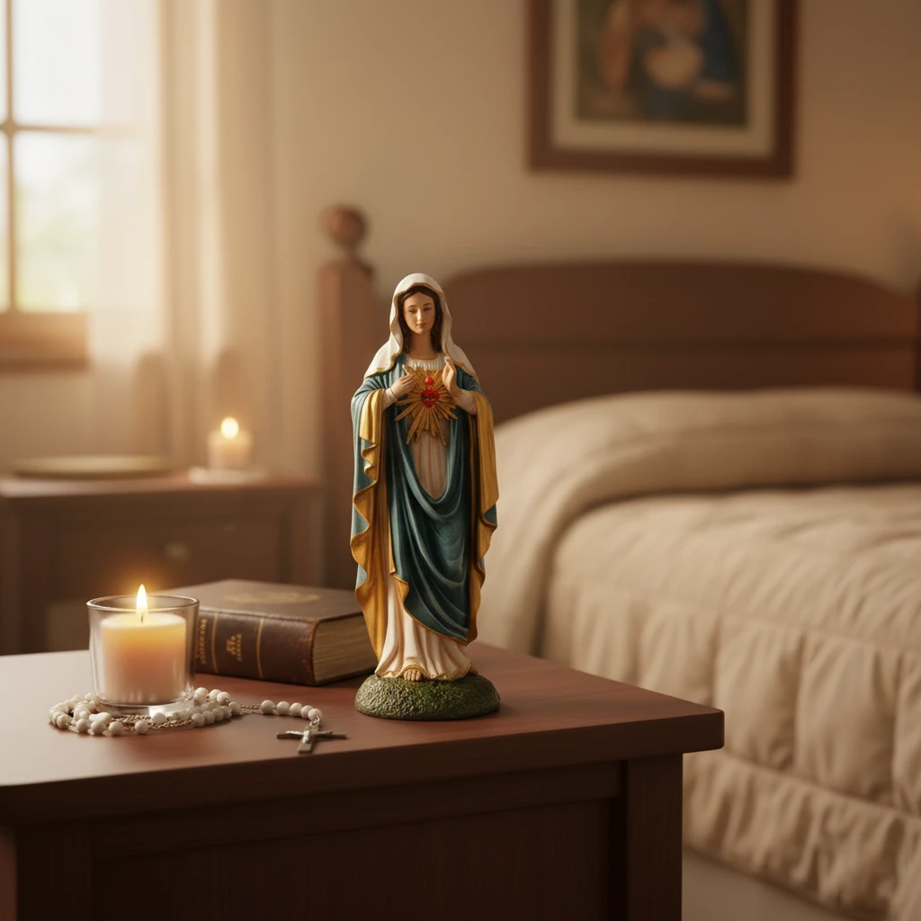 Exquisite Resin Mary Figurine
