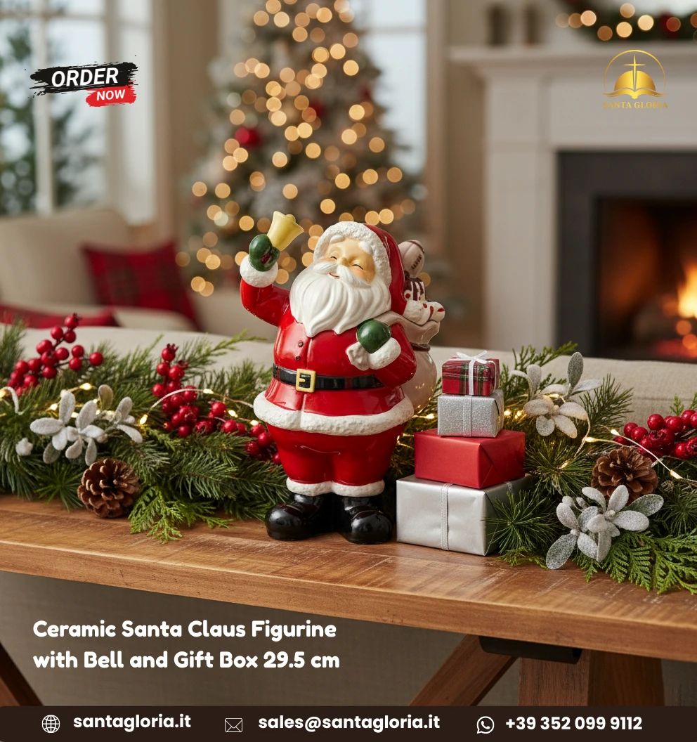 Holiday Santa Statue