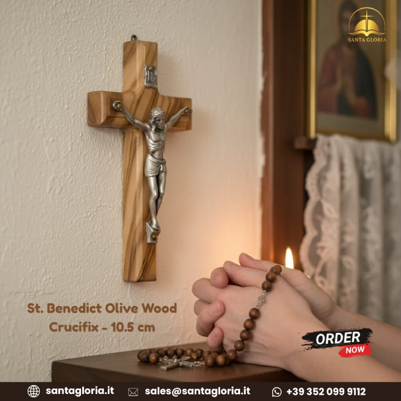 Wall Crucifix St. Benedict