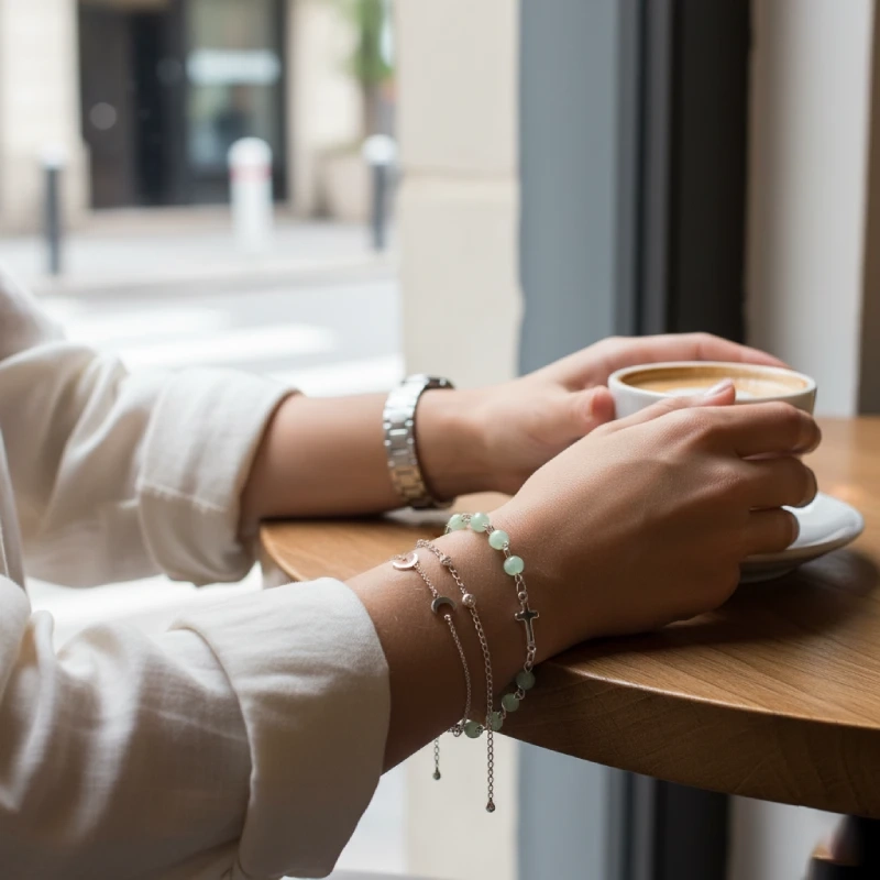small bead rosary bracelet