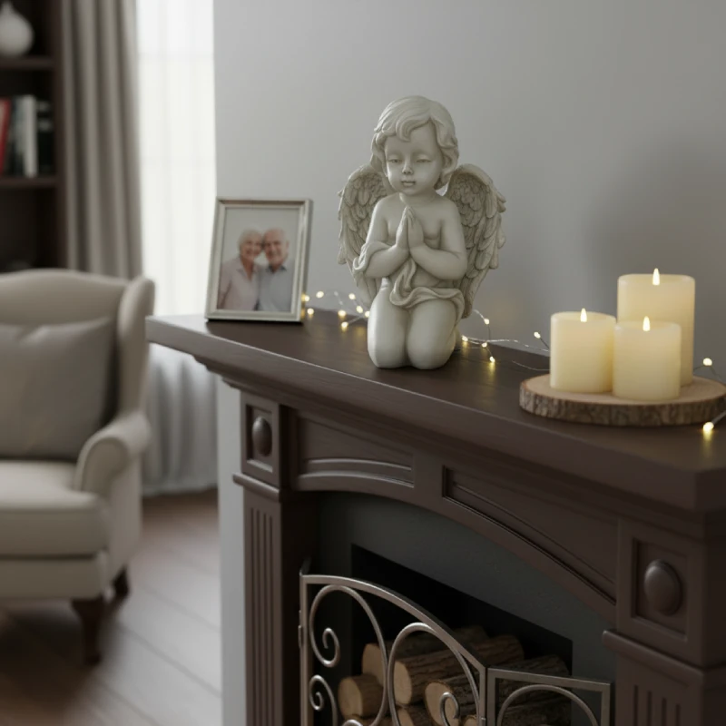 kneeling angel figurine Marfinite