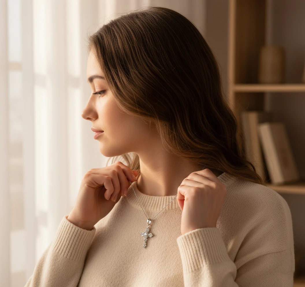 silver cross pendant
