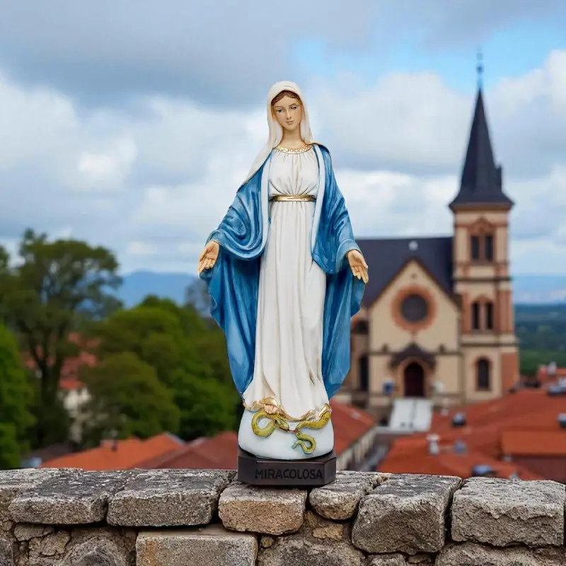Resin Statue of Our Lady of the Miraculous Medal