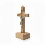 10 cm Italian Olive Wood Standing Crucifix
