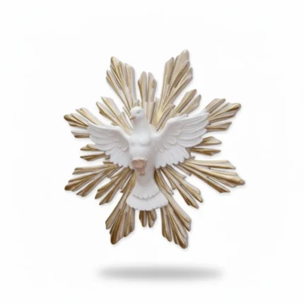 24 cm Holy Spirit Dove Wall Hanging with Golden Rays