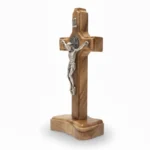 5.1 Inch St. Benedict Standing Cross in Olive Wood