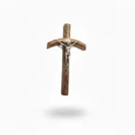 Benedict Crucifix in Olive Wood Roman Design 18 cm