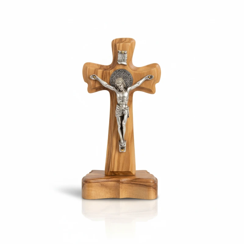 Benedict Standing Cross with Medal Benedict Standing Cross with Medal