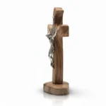 CRUCIFIX STANDING OLIVE WOOD