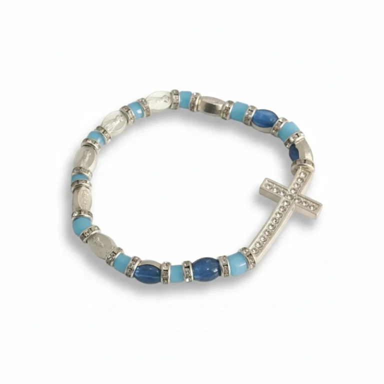 Catholic Saint Medal Rosary Bracelet