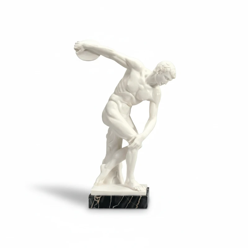 Classic Discobolus Statue - 26 cm Greco-Roman Art Replica