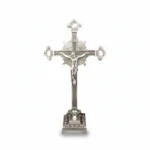 Decorative Standing Crucifix with Ornate Base