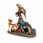 Holy Family Nativity figurines with animals