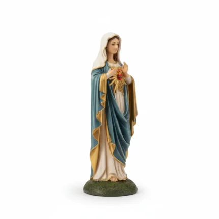Immaculate Heart of Mary Figurine (Resin, 18.4cm)