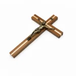 Lacquered Wood Crucifix 27 cm