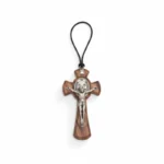Large Wooden Crucifix Necklace