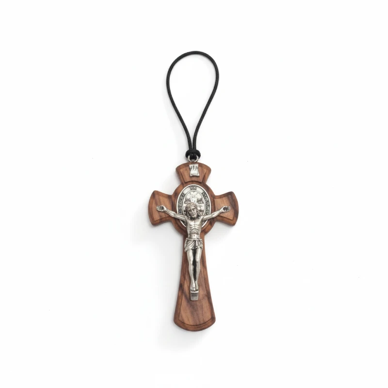 Large Wooden Crucifix Necklace Large Wooden Crucifix Necklace