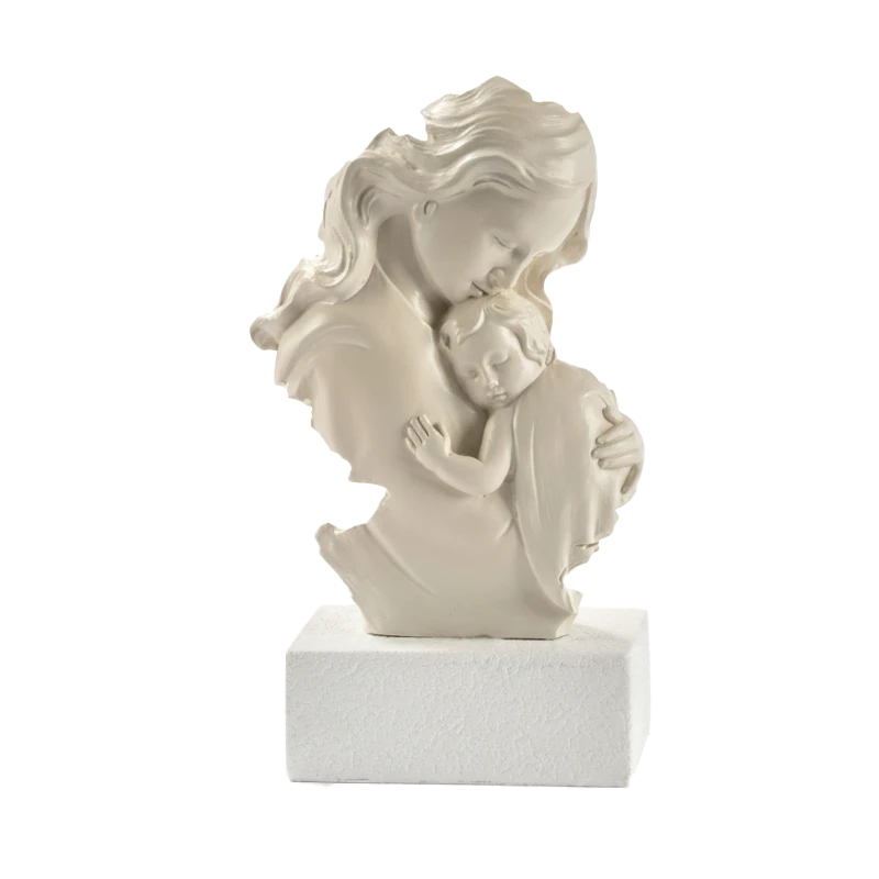 Maternity Group Resin Statue, 19 cm - Modern Style Maternity Group Resin Statue, 19 cm - Modern Style