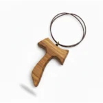 Olive Wood Christian Necklace for Men & Women