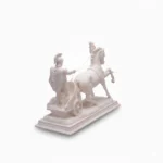 Roman Chariot Statue with Two Horses