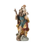 SAINT CHRISTOPHER Carrying Christ Child Resin Figurine