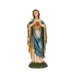 Sacred Heart of Mary Resin Statue - 18.4 cm