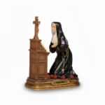 Santa Rita Figurine Kneeling in Prayer - 17 cm Resin Statue