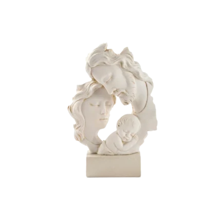 Stylish Holy Family Resin Statue with a 23 cm base