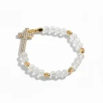 crystal cross bracelet