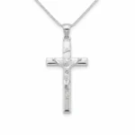 Classic Silver Crucifix Necklace