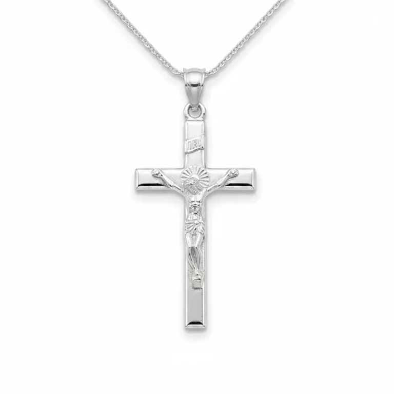 Classic Silver Crucifix Necklace