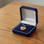 Dainty Jesus heart pendant