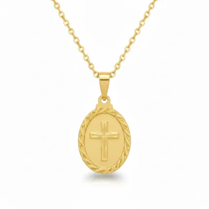 Gold Plated Cutting Necklace