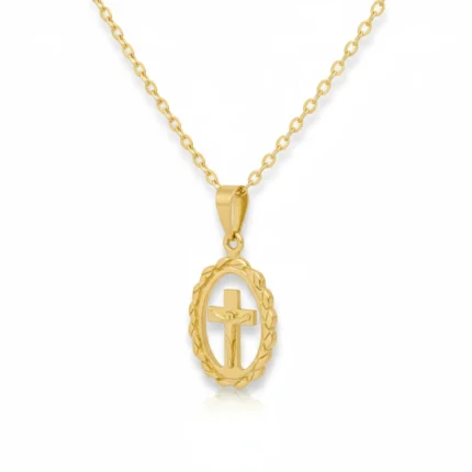 Gold Plated Cutting Necklace