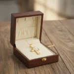 Gold cross necklace for women