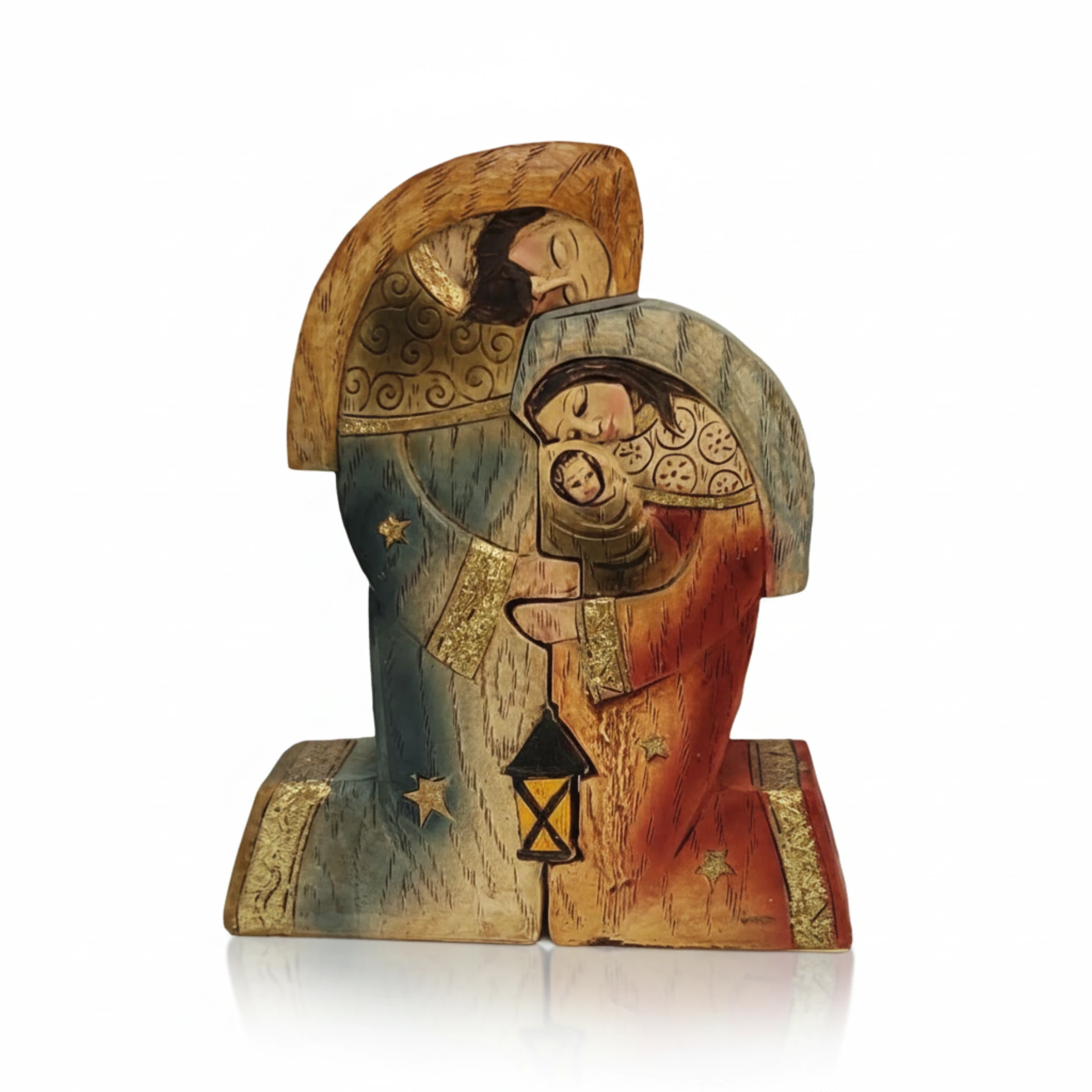 Hand Painted Wooden Nativity Scene Hand Painted Wooden Nativity Scene