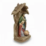 Marfinite Nativity Scene with Stable Statue