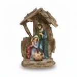 Marfinite Nativity Scene with Stable Statue