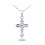 Silver Cross Pendant Necklace