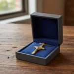 St. Benedict cross pendant with chain