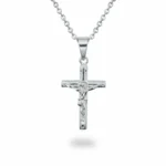 Stainless Steel Religious Crucifix Pendant Necklace