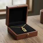 Textured Gold Cross Pendant