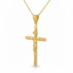 Women's Gold Crucifix, Religious Jewelry