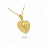 Women's gold plated heart necklace