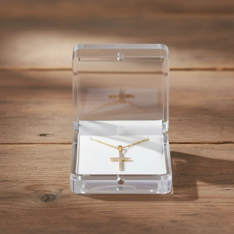 sparkling pavé cross pendant