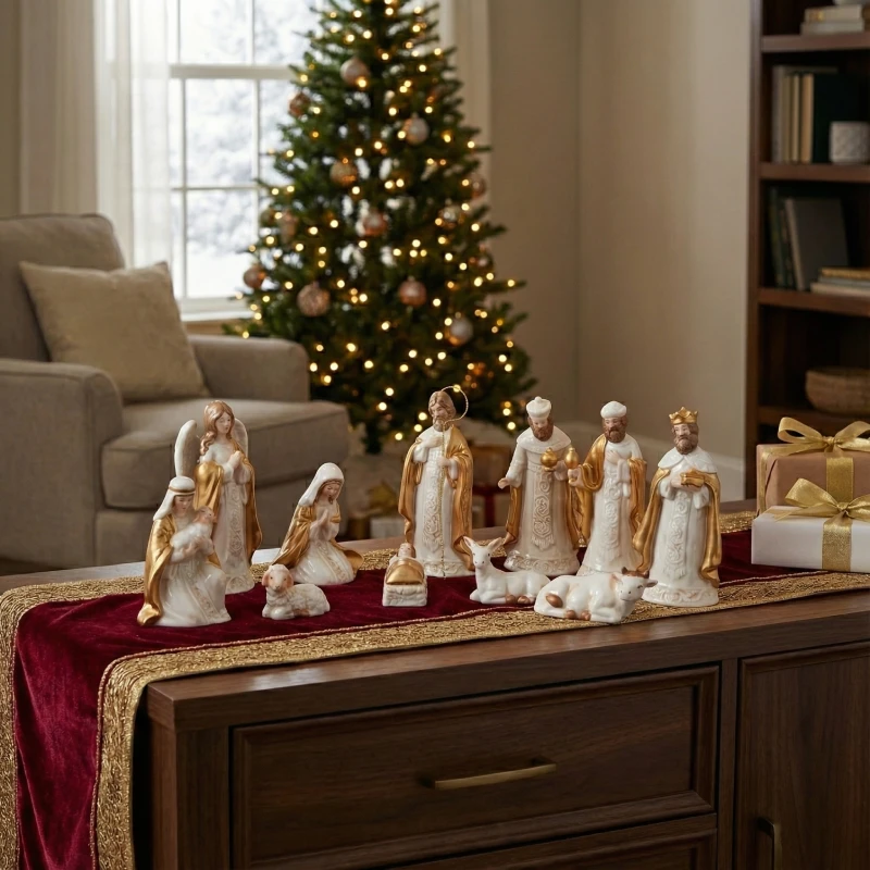 statuine presepe porcellana