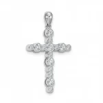 womens diamond cross pendant