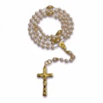 Catholic pearl rosary beads