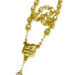 faceted crystal rosary